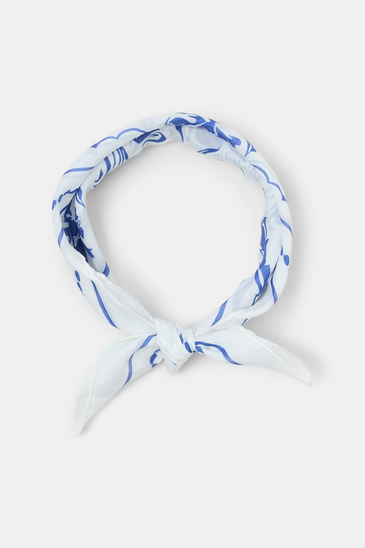 Dorothee Schumacher Printed bandana offwhite blue friends
