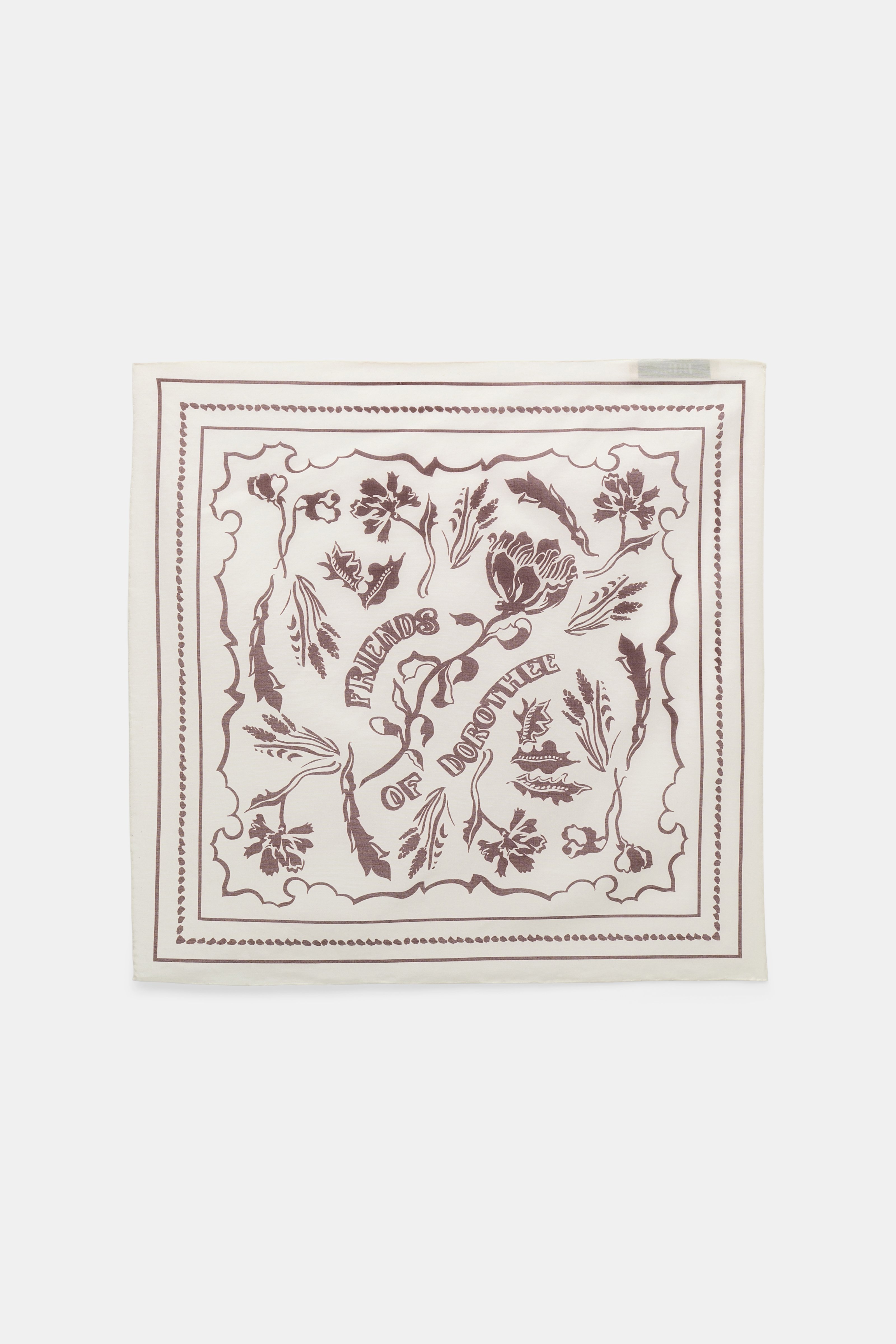 Dorothee Schumacher Printed bandana offwhite brown friends