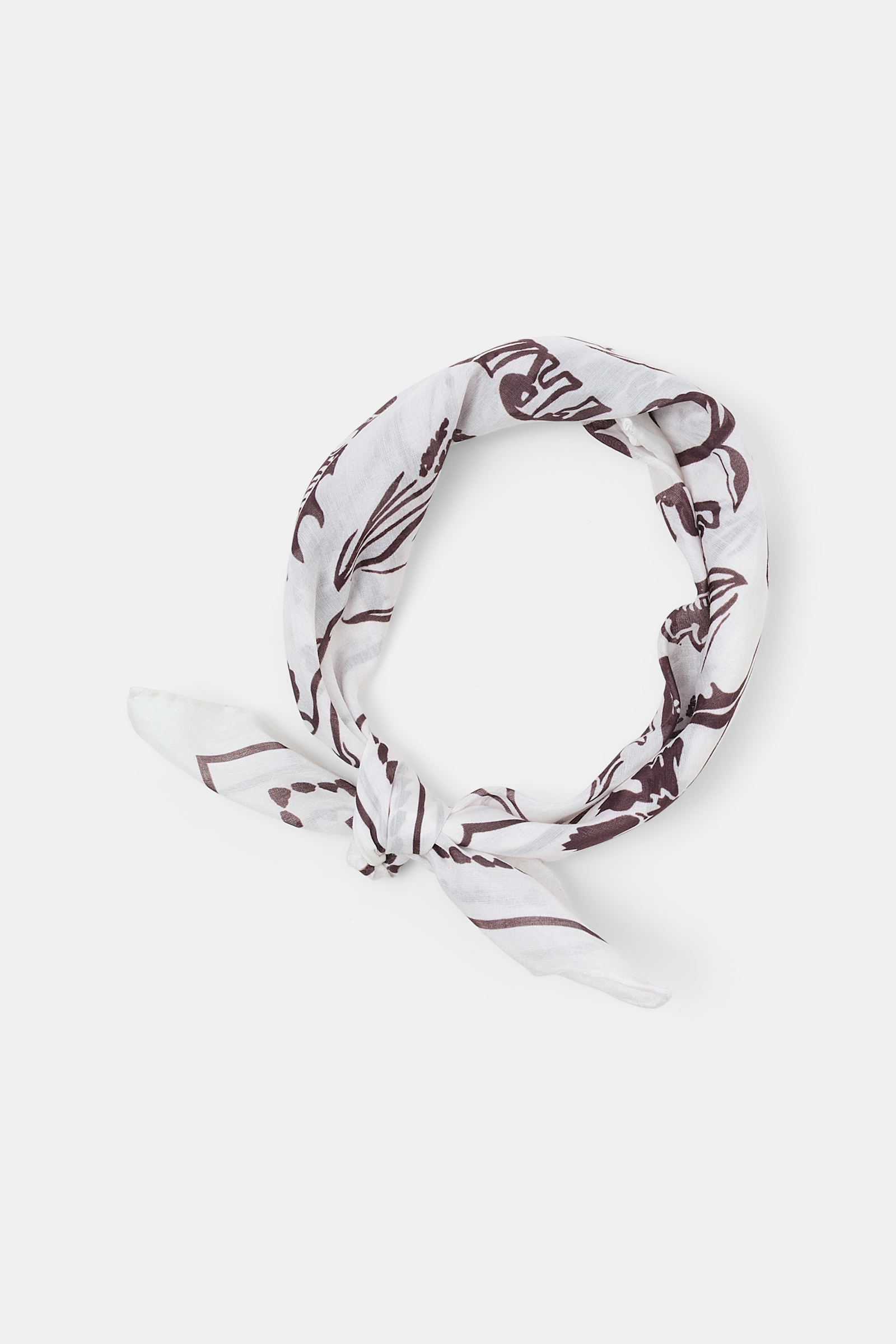 Dorothee Schumacher Printed bandana offwhite brown friends