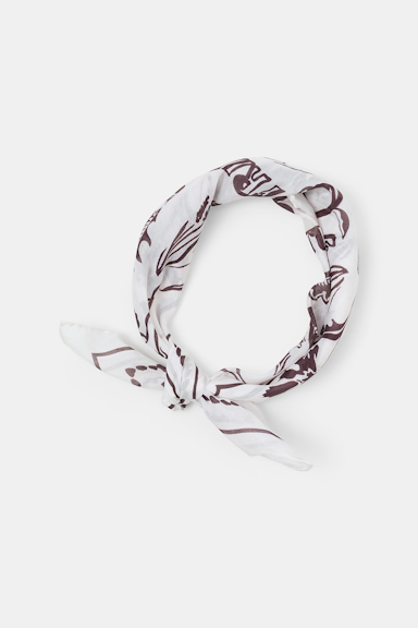 Dorothee Schumacher Printed bandana offwhite brown friends