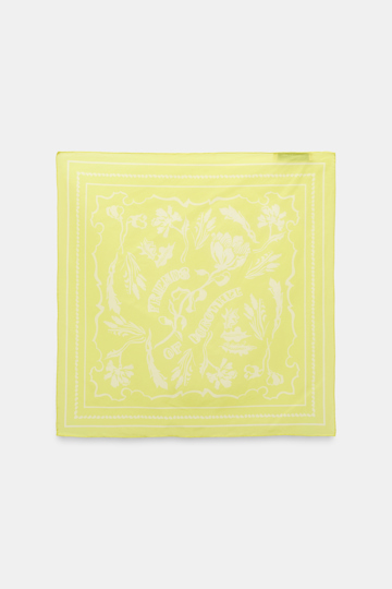 Dorothee Schumacher Bandana aus Baumwolle-Seide Mix lemon white friends