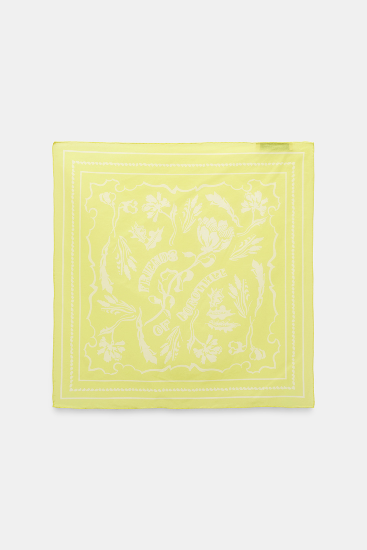 Dorothee Schumacher Printed bandana lemon white friends