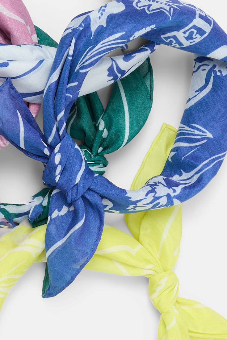 Dorothee Schumacher Printed bandana lemon white friends