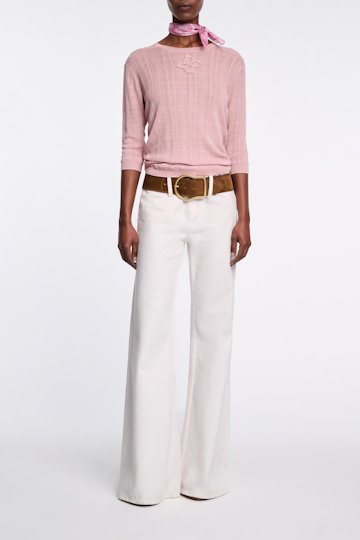 Dorothee Schumacher Bandana aus Baumwolle-Seide Mix rose white friends