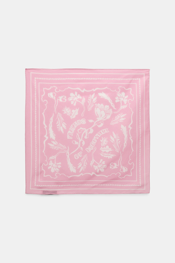 Dorothee Schumacher Bandana aus Baumwolle-Seide Mix rose white friends