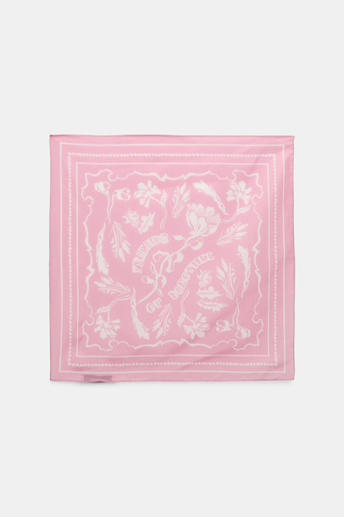 Dorothee Schumacher Bandana aus Baumwolle-Seide Mix rose white friends