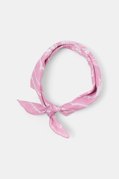 Dorothee Schumacher Bandana aus Baumwolle-Seide Mix rose white friends