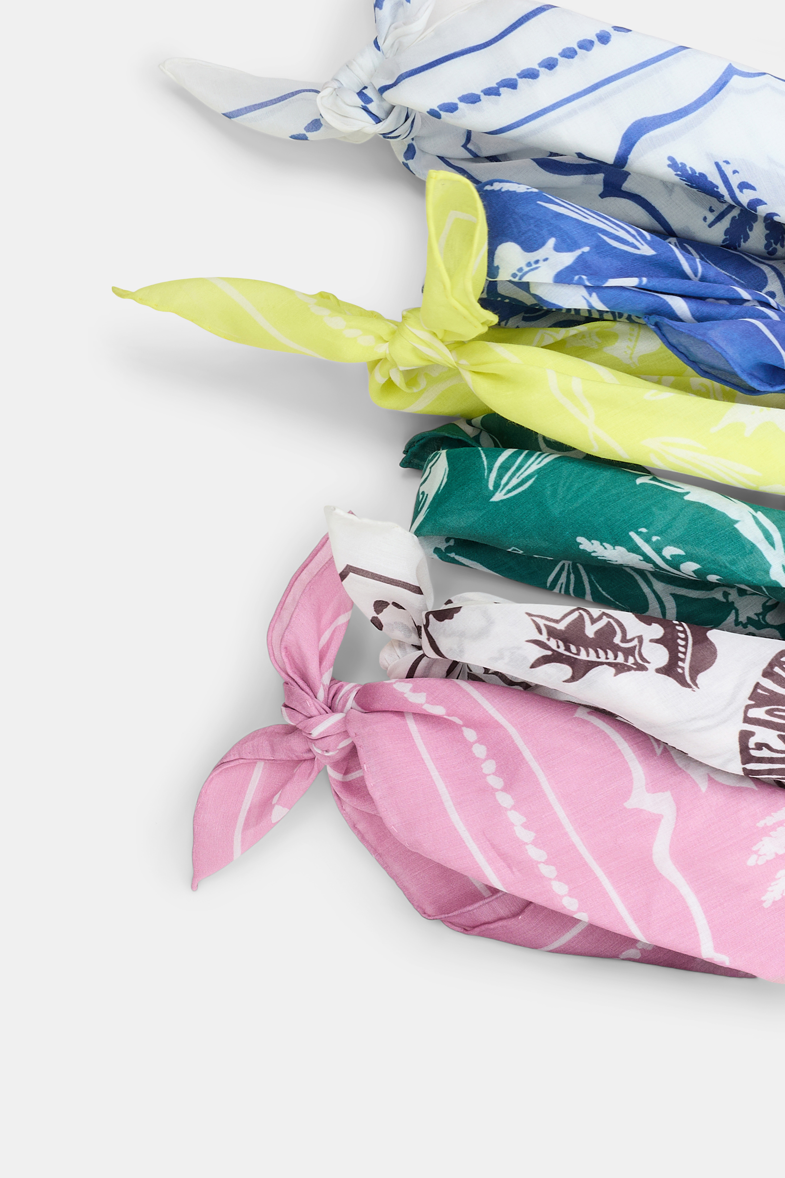 Dorothee Schumacher Bandana aus Baumwolle-Seide Mix rose white friends