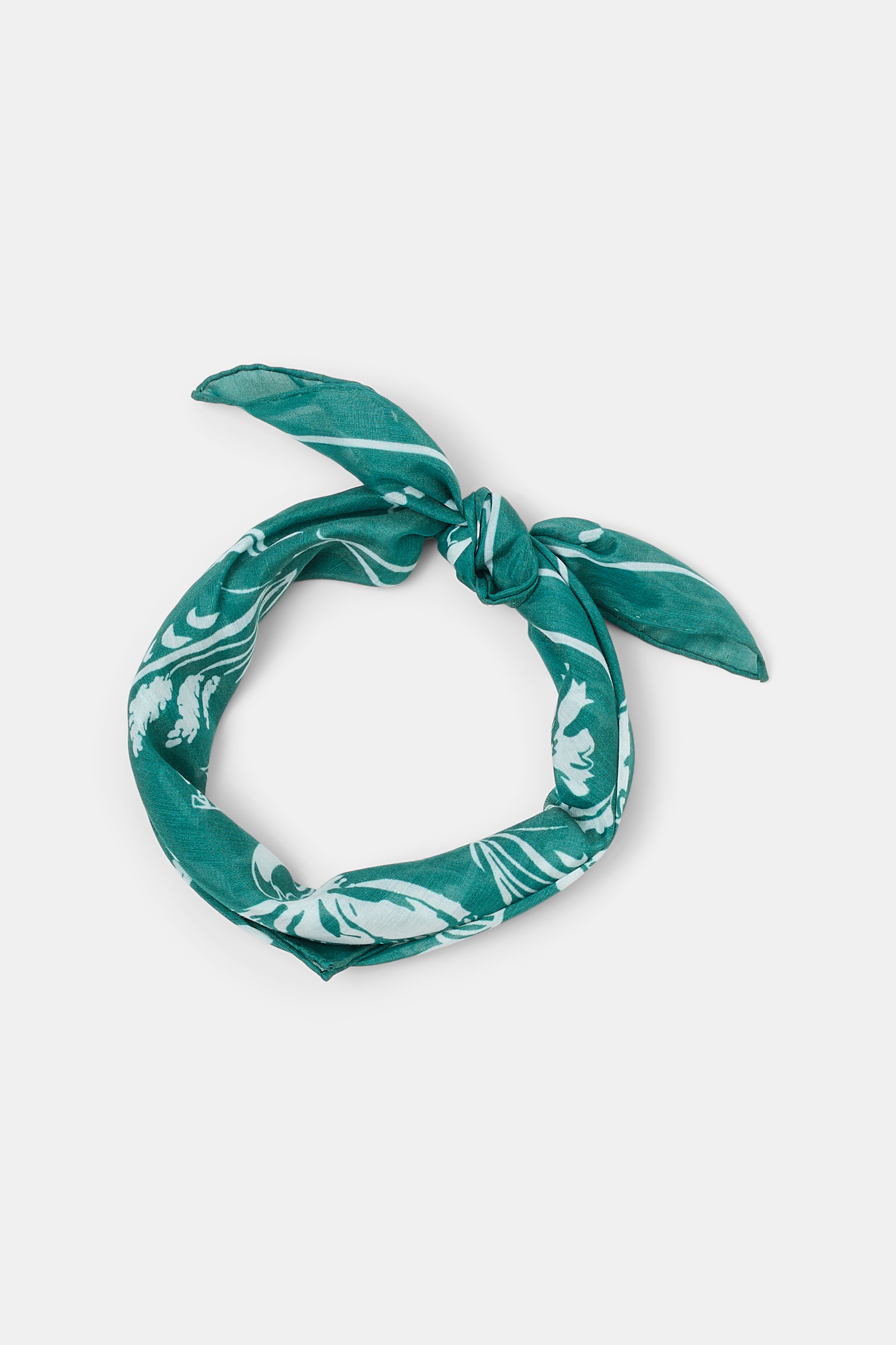 Dorothee Schumacher Bandana aus Baumwolle-Seide Mix green white friends