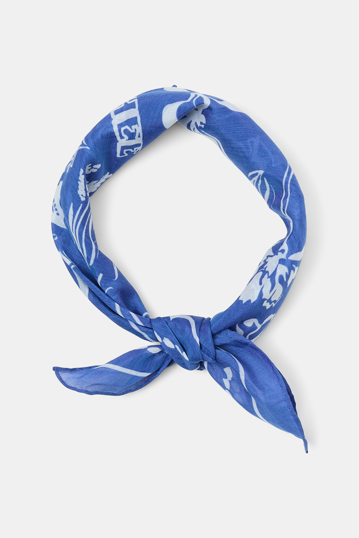 Dorothee Schumacher Printed bandana cornflower white friends