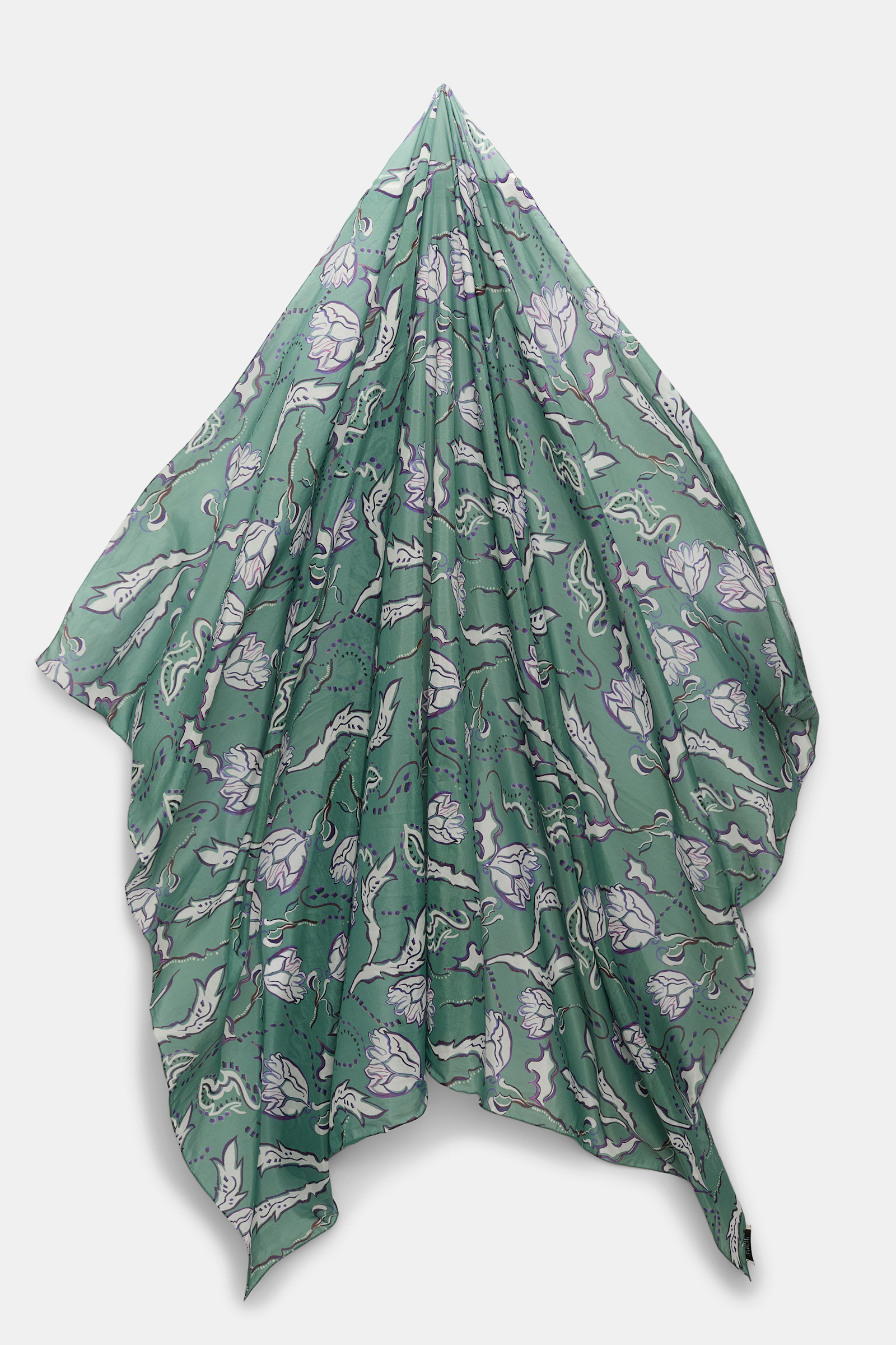 Dorothee Schumacher Pareo aus Baumwolle-Seide Mix mit Signature Print wicked flower allover