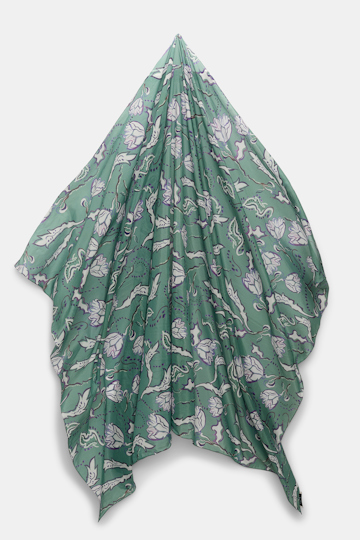 Dorothee Schumacher Pareo aus Baumwolle-Seide Mix mit Signature Print wicked flower allover