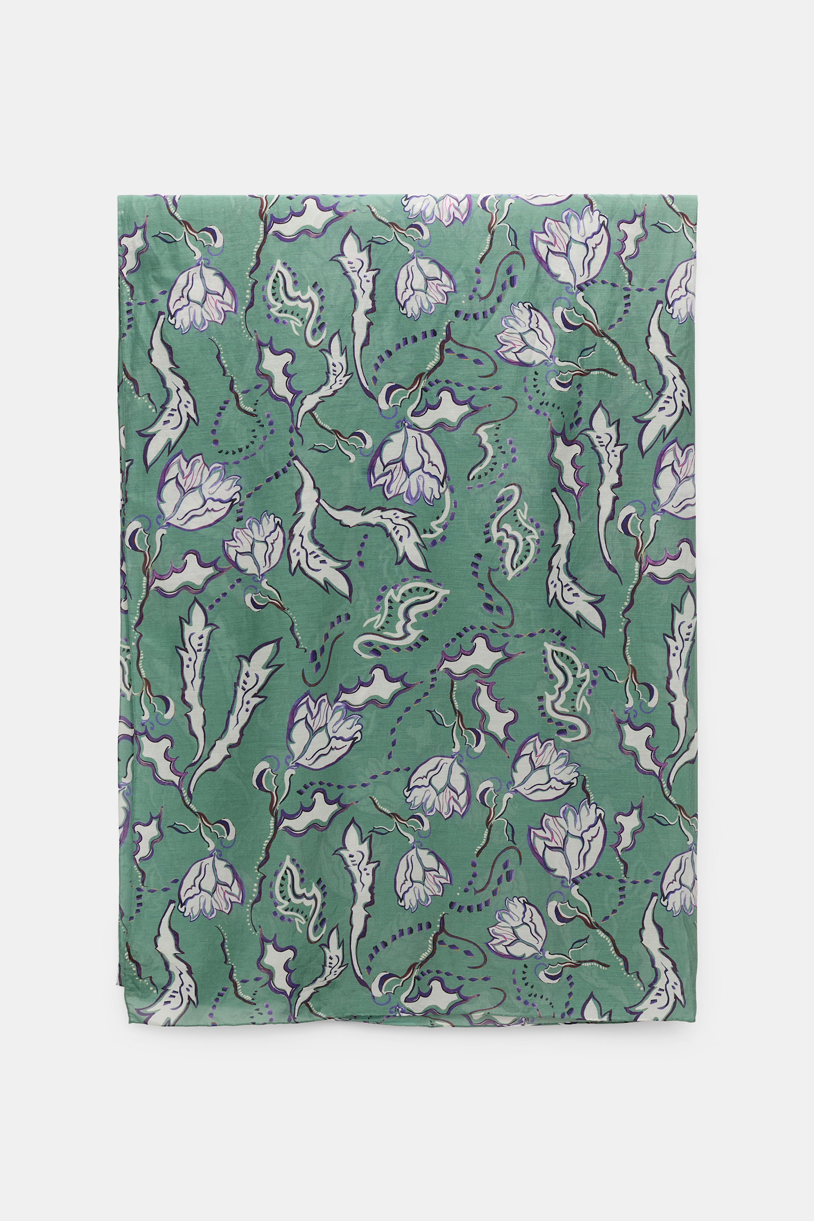Dorothee Schumacher Pareo aus Baumwolle-Seide Mix mit Signature Print wicked flower allover