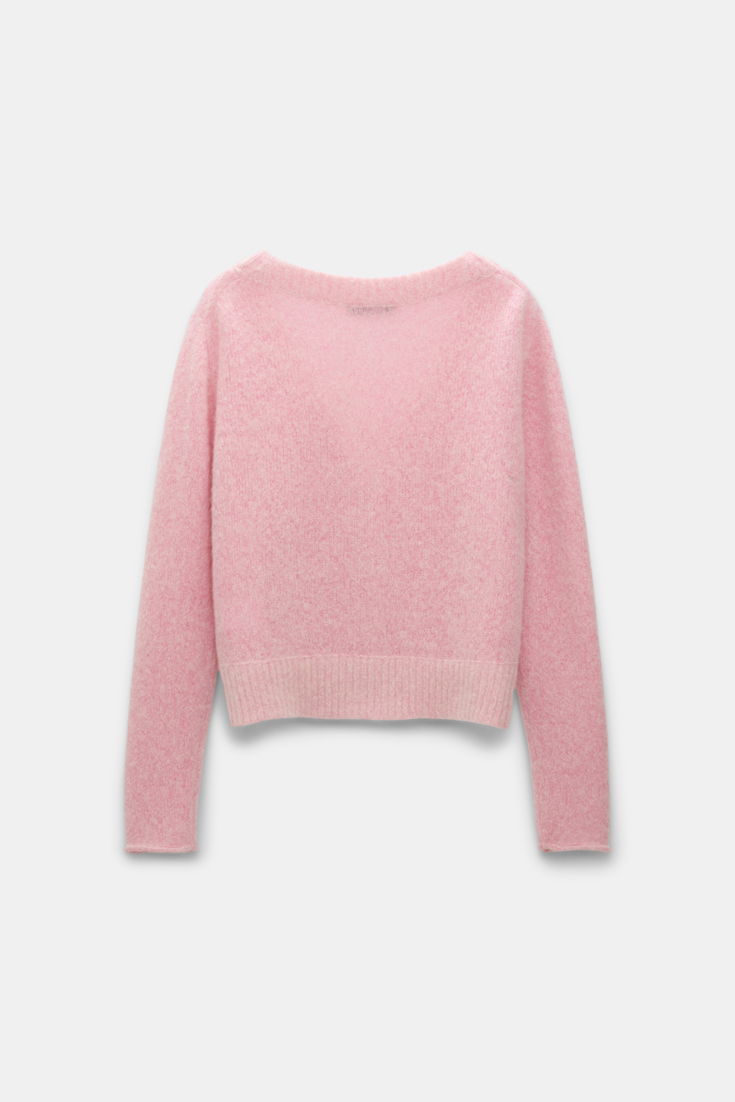 Dorothee Schumacher Extra soft cashmere V-neck cardigan candy pink