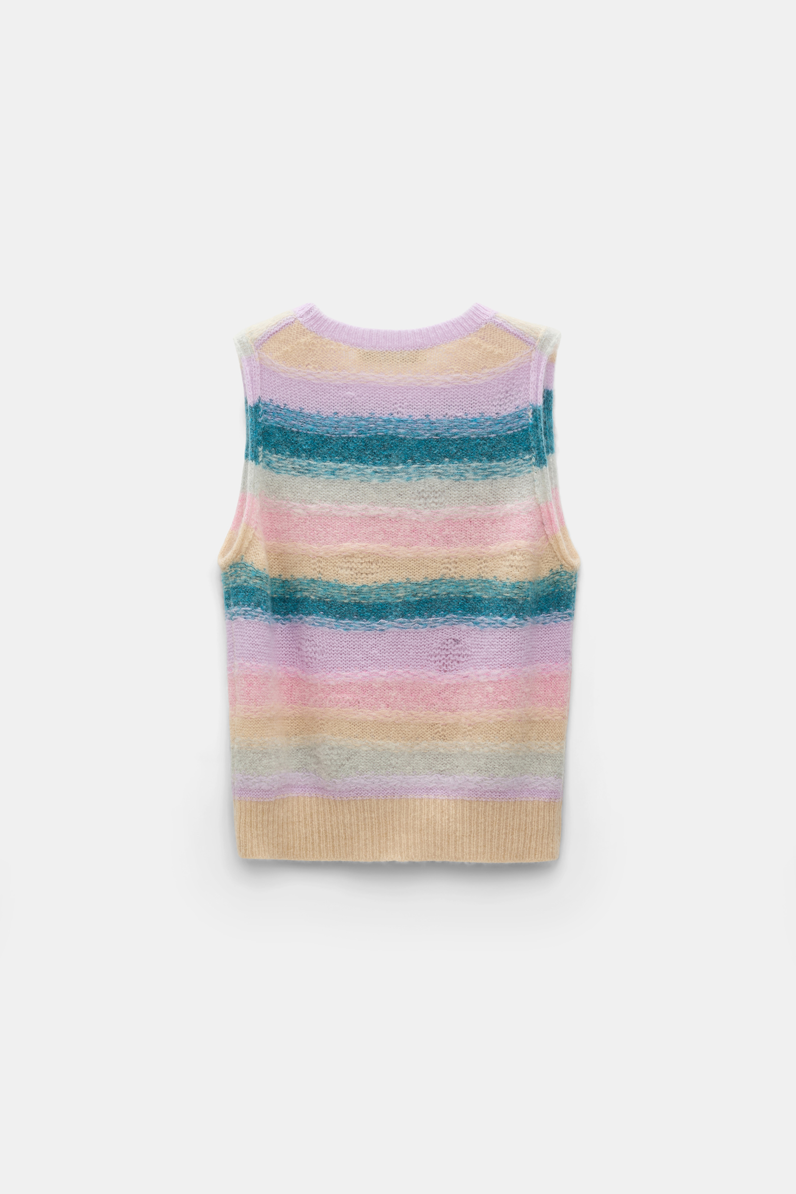 Dorothee Schumacher Extra soft cashmere stripe shell candy stripe