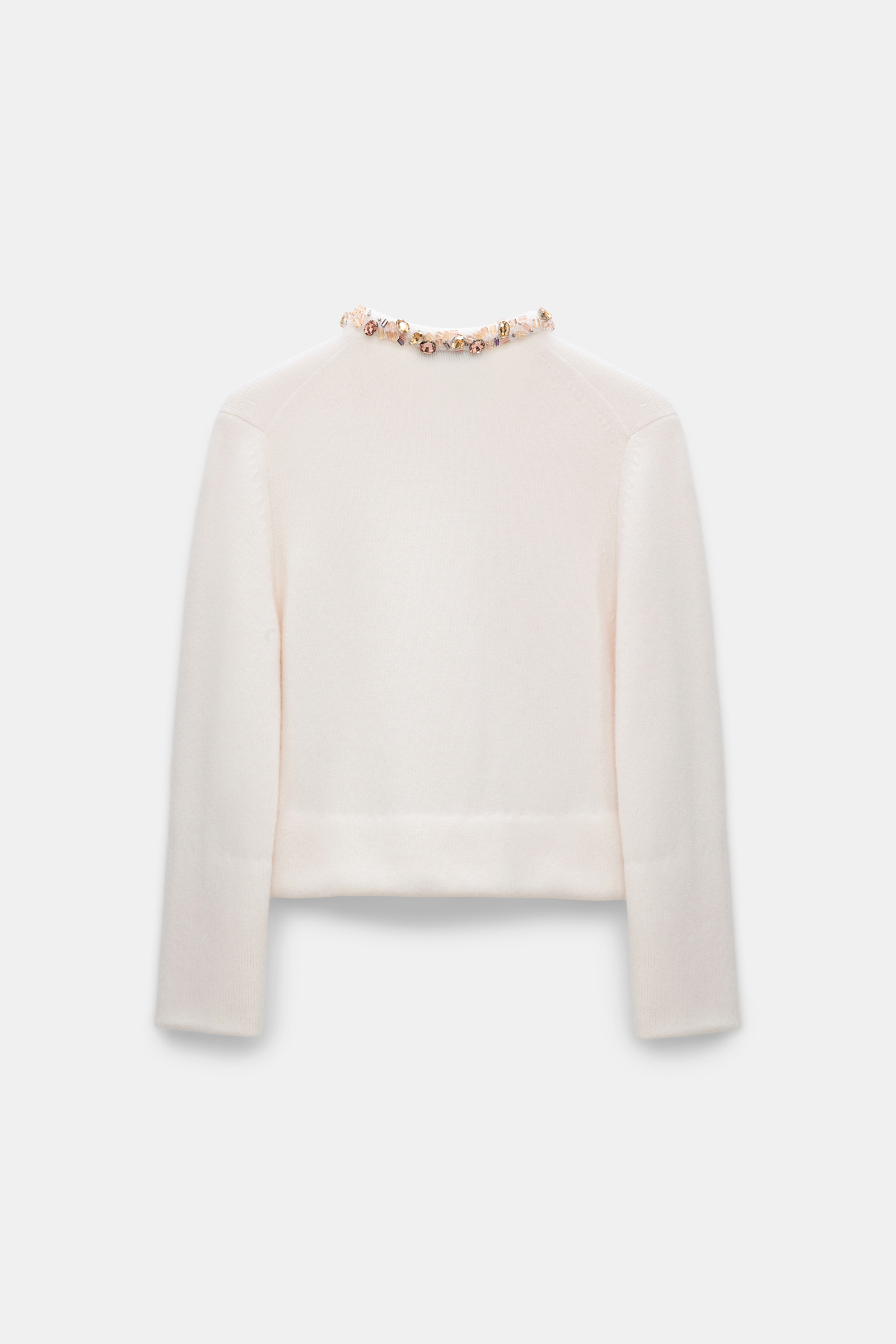 Dorothee Schumacher Embellished cashmere cardigan orchid white