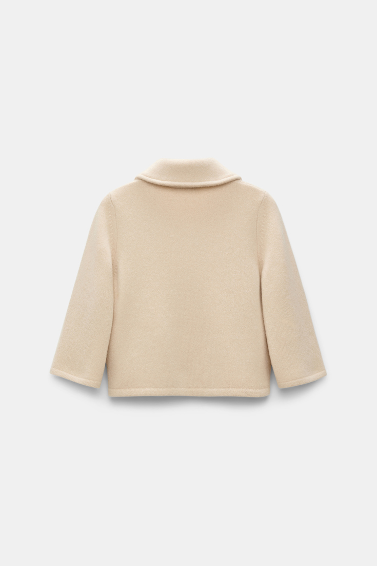 Dorothee Schumacher Cropped Merino-cashmere knit jacket angora