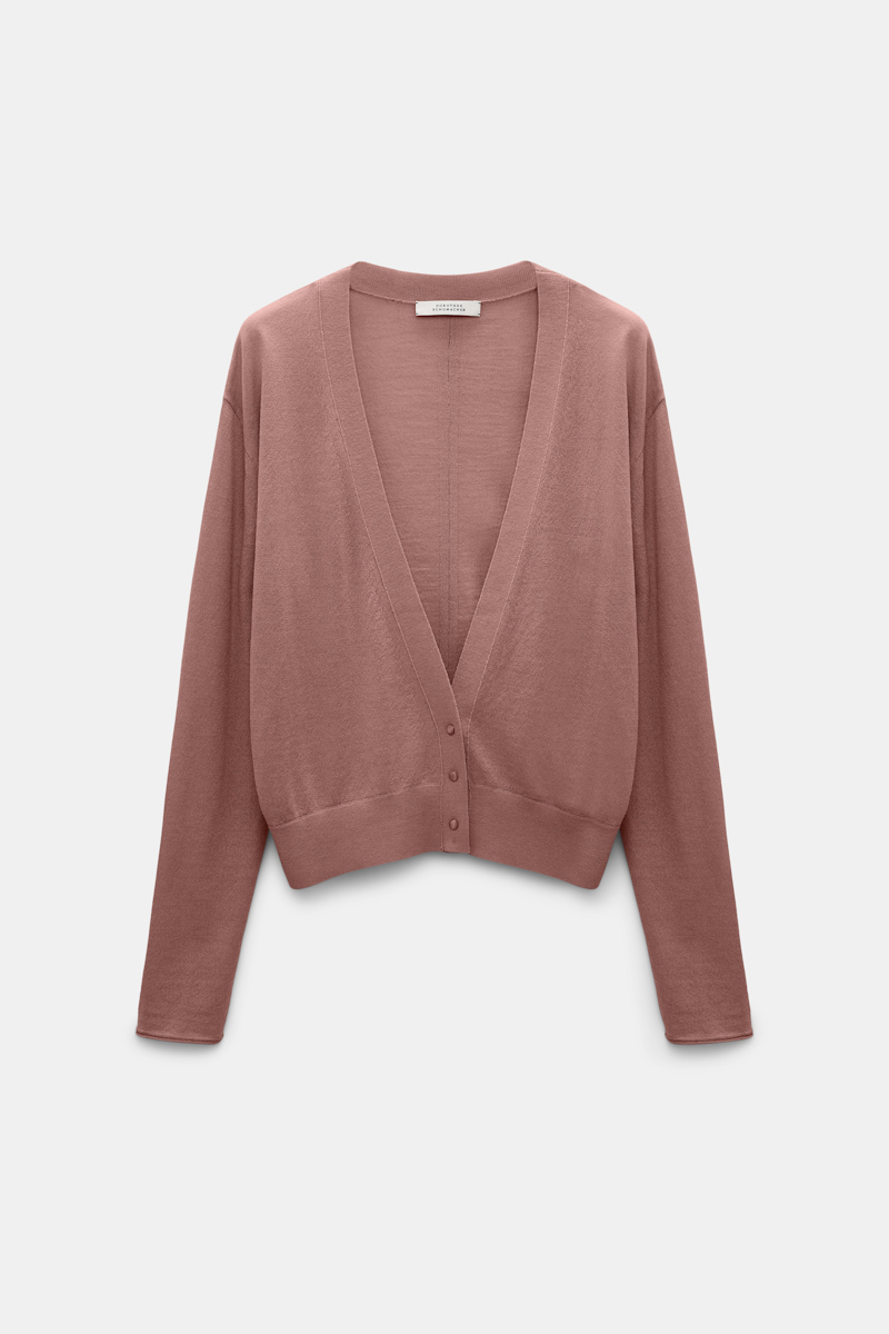 Shop Dorothee Schumacher Cardigan With Deep V-neckline