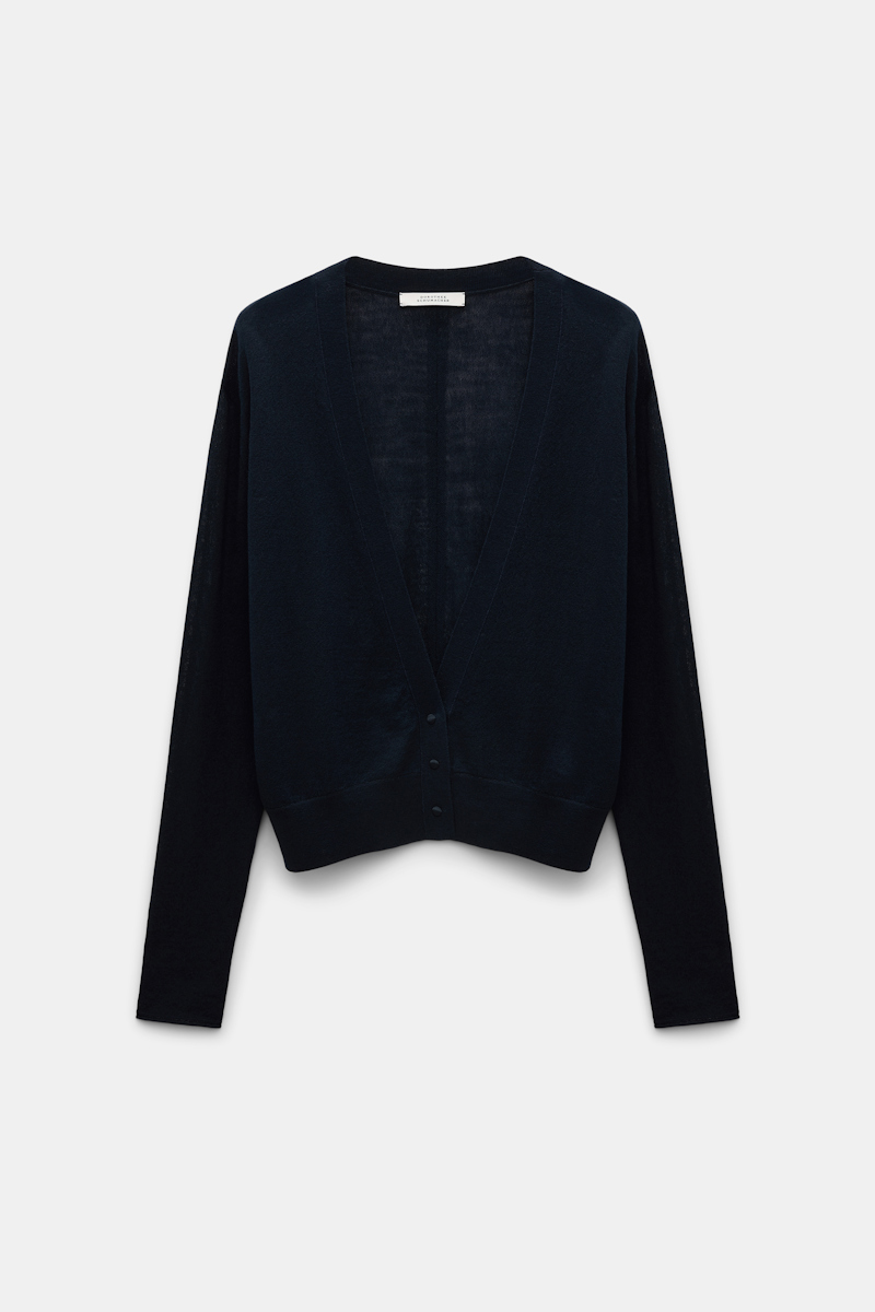 DOROTHEE SCHUMACHER CARDIGAN WITH DEEP V-NECKLINE 