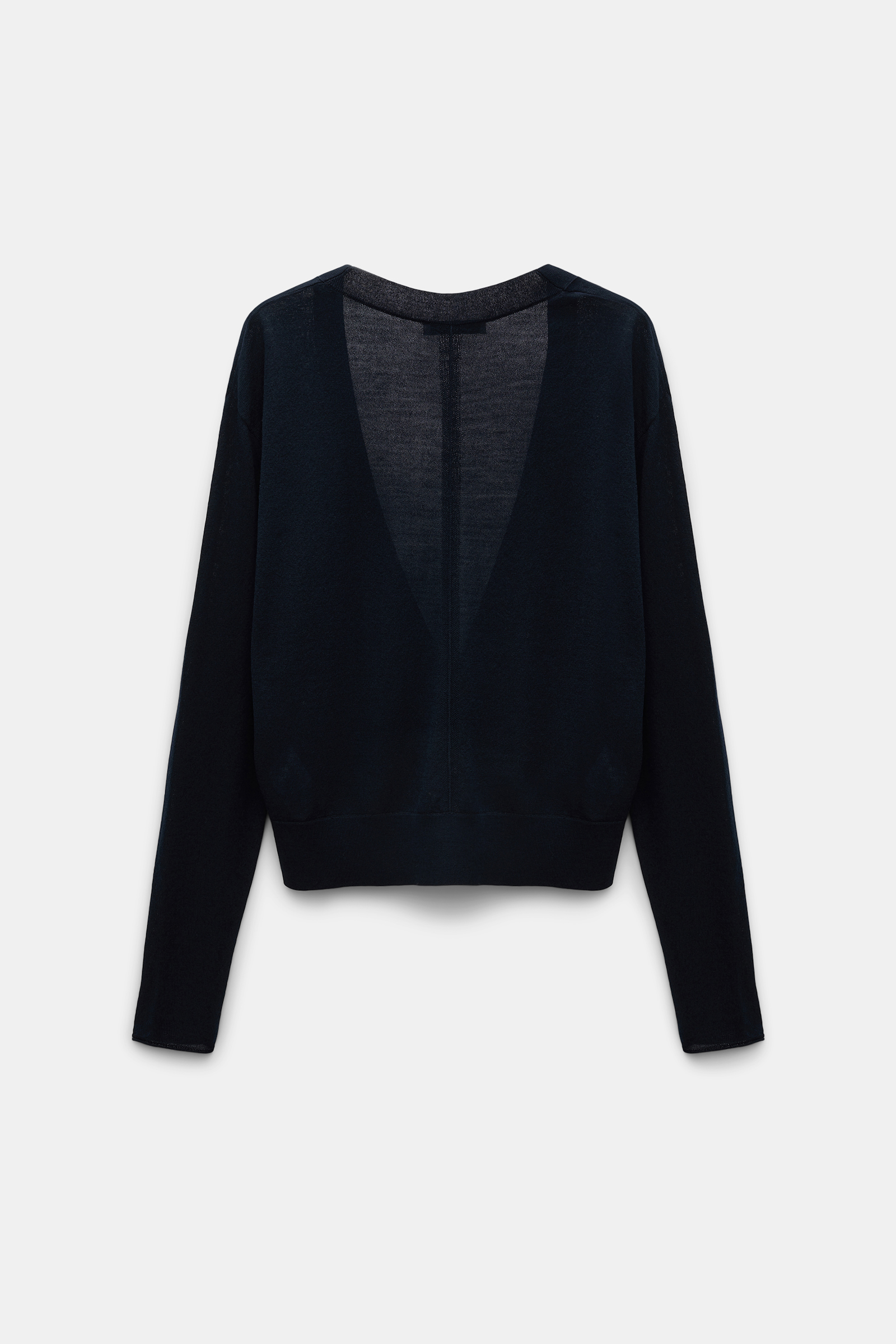 Dorothee Schumacher Cardigan with deep V-neckline dark navy