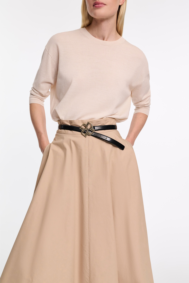 Dorothee Schumacher Pullover with satin bows on the back ivory