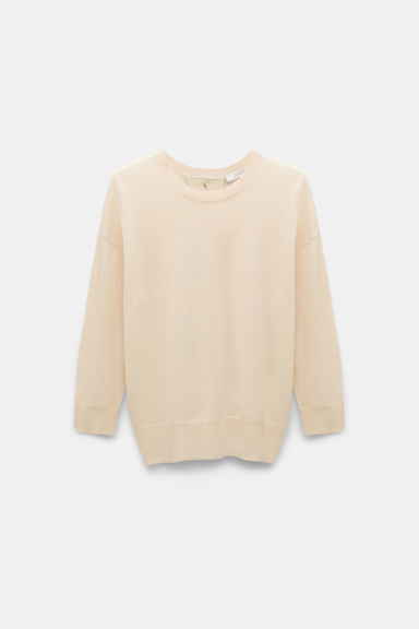 Dorothee Schumacher Pullover mit abnehmbaren Schleifen am Rücken ivory