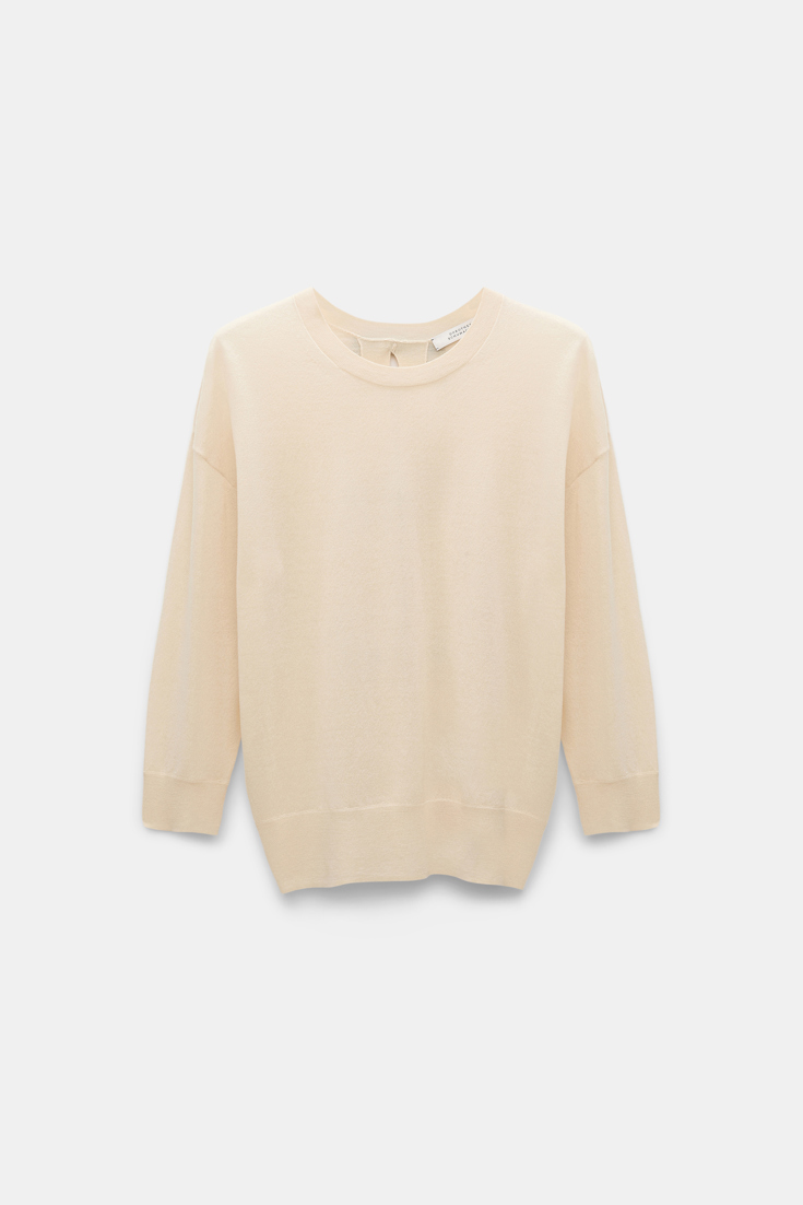 Dorothee Schumacher Pullover with satin bows on the back ivory
