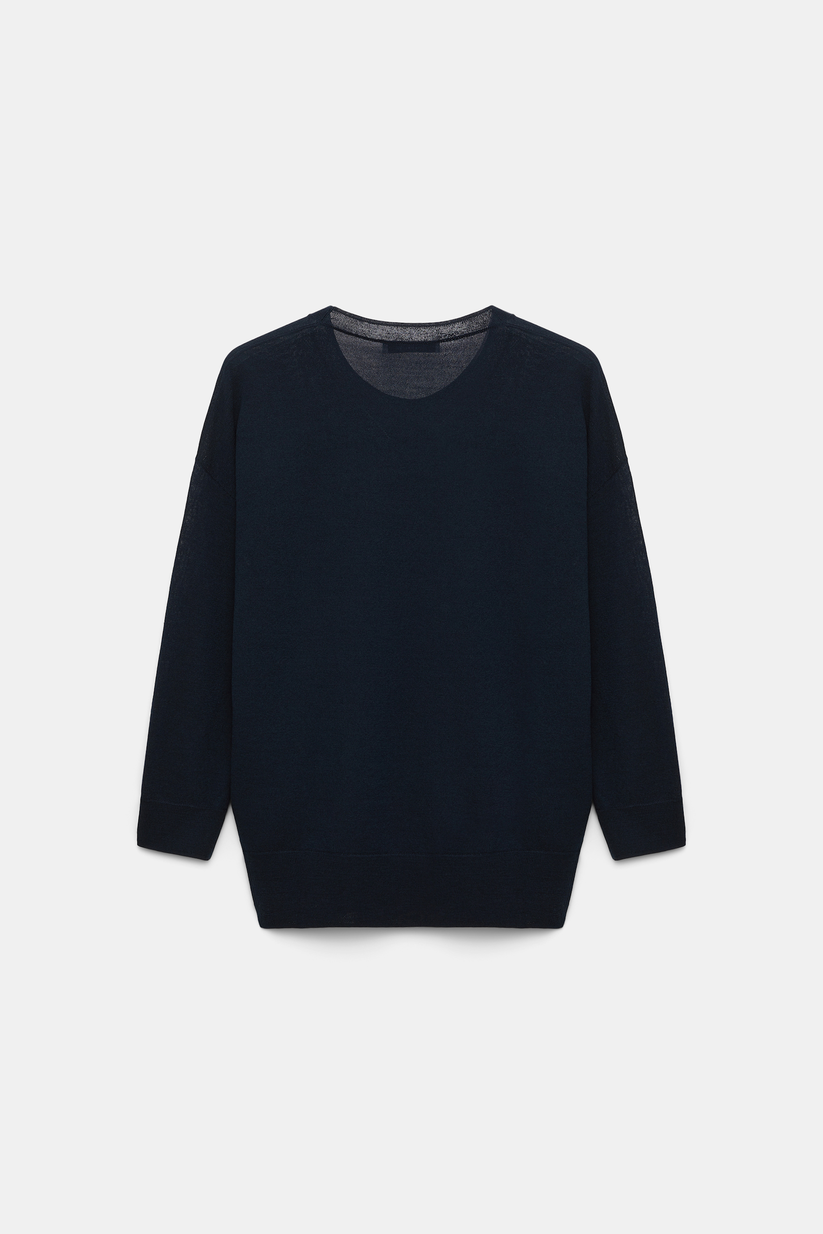 Dorothee Schumacher Pullover with embellished organza detail dark navy