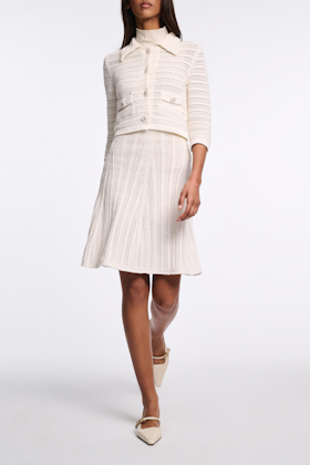 Dorothee Schumacher Pointelle knit skirt creamwhite