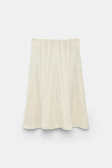Dorothee Schumacher Pointelle knit skirt creamwhite