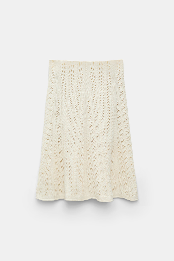 Dorothee Schumacher Pointelle knit skirt creamwhite