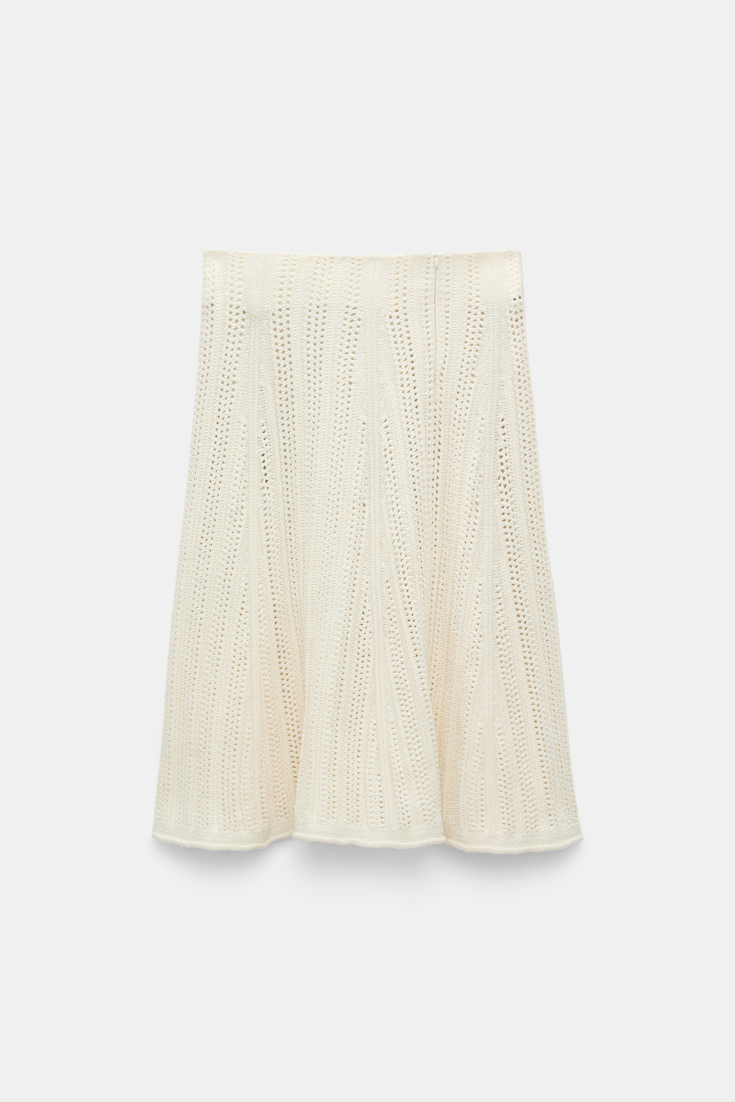 Dorothee Schumacher Pointelle knit skirt creamwhite
