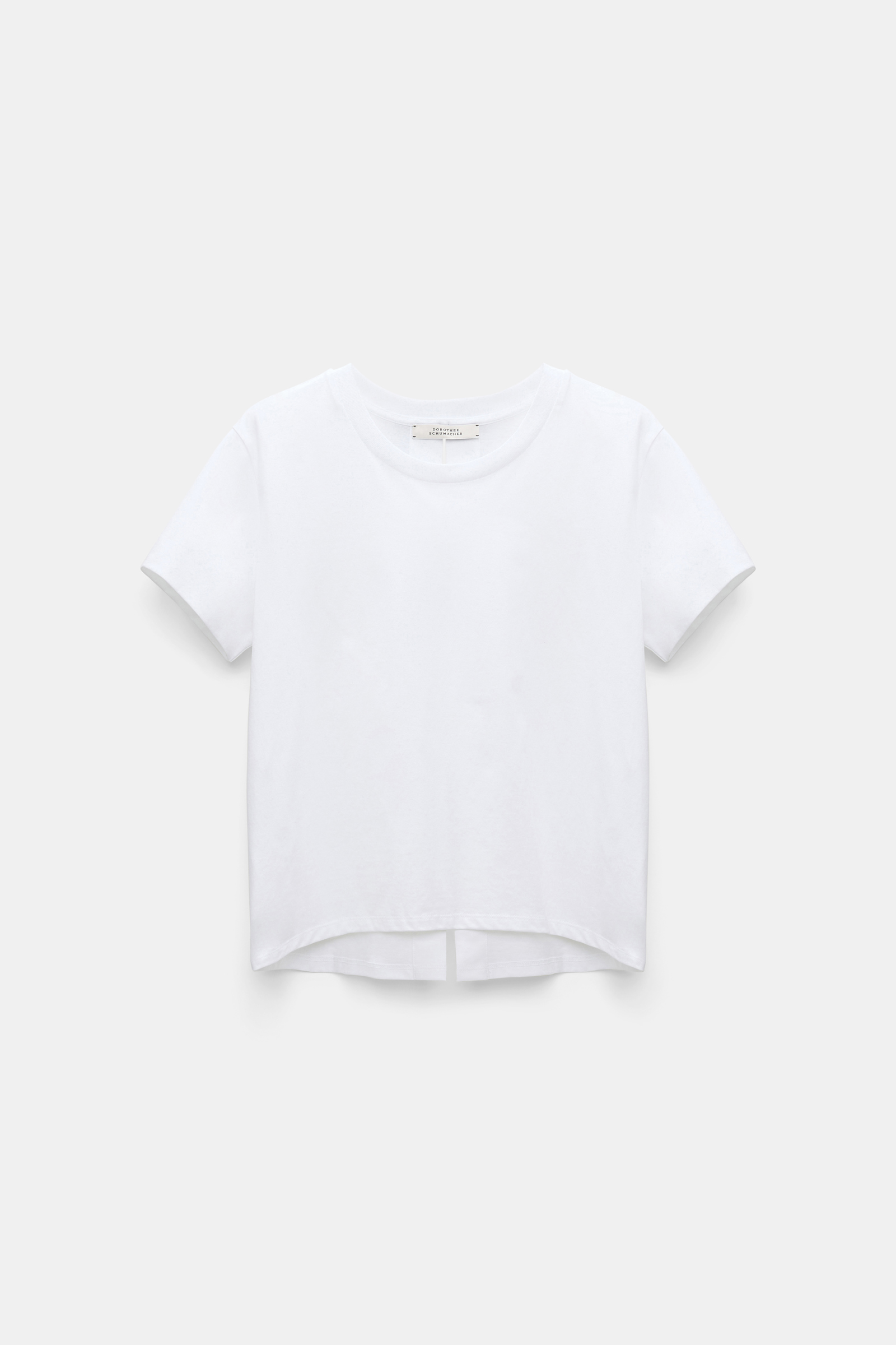 Dorothee Schumacher T-shirt with satin bows on the back pure white