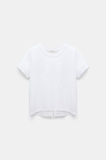 Dorothee Schumacher T-shirt with satin bows on the back pure white