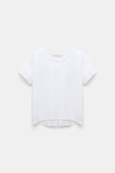 Dorothee Schumacher T-shirt with satin bows on the back pure white