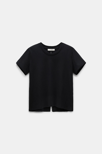 Dorothee Schumacher T-shirt with satin bows on the back pure black