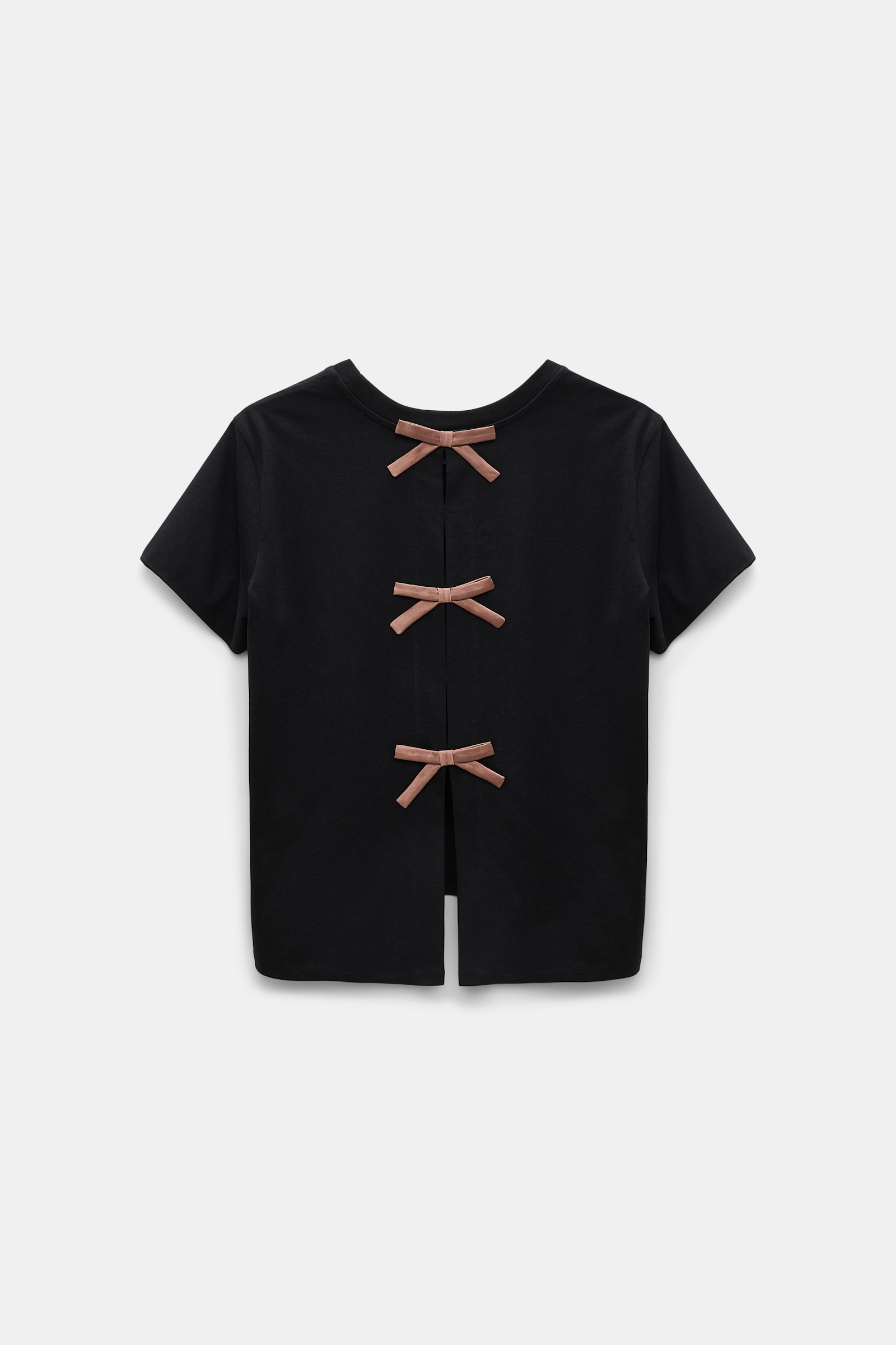 Dorothee Schumacher T-shirt with satin bows on the back pure black