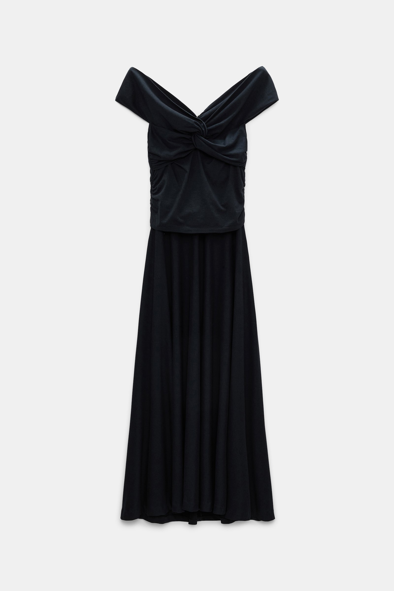 Dorothee Schumacher Dress with draped knot detail dark navy