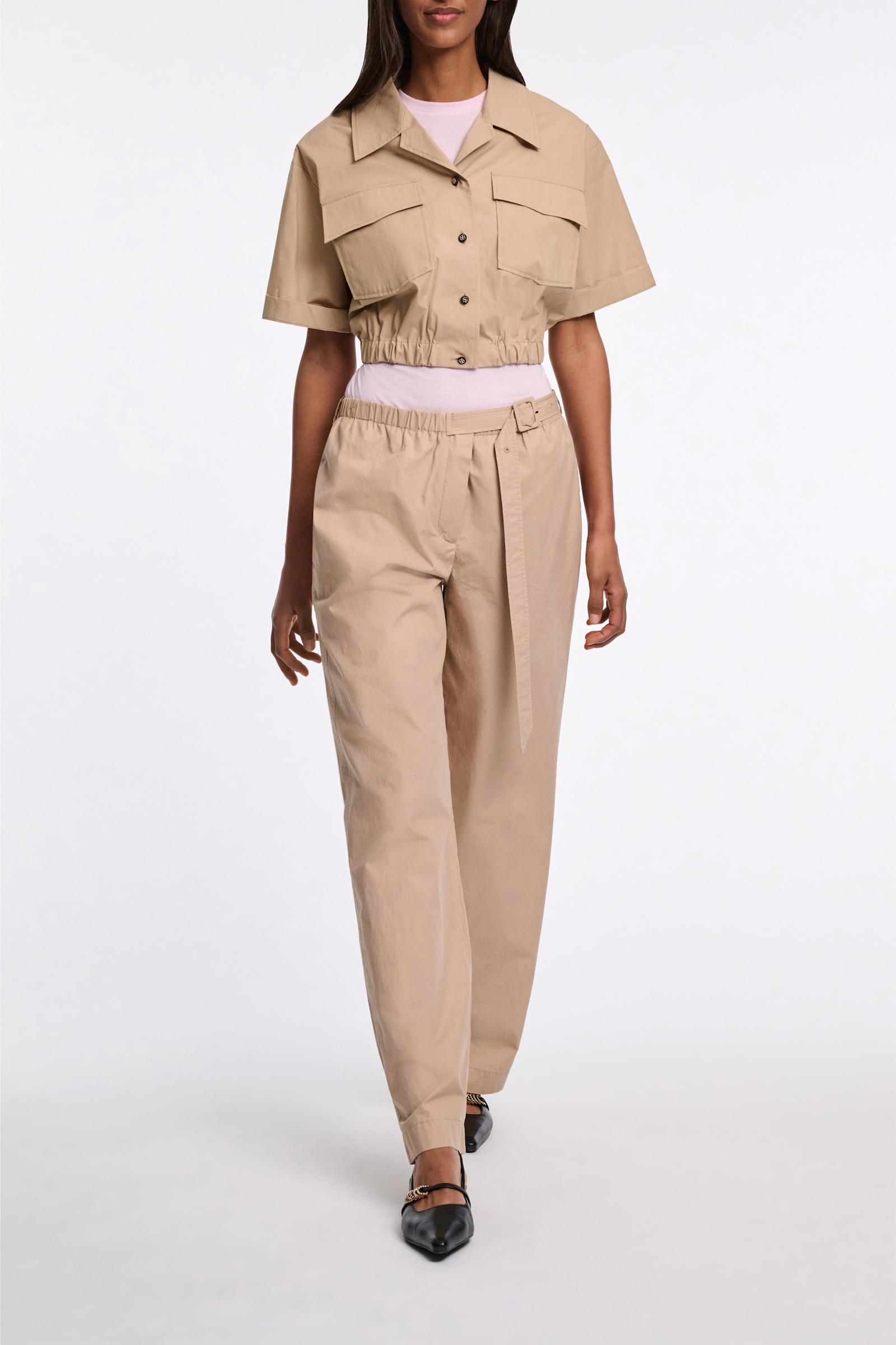 Dorothee Schumacher Extra softes Rundhalsshirt vanilla rose
