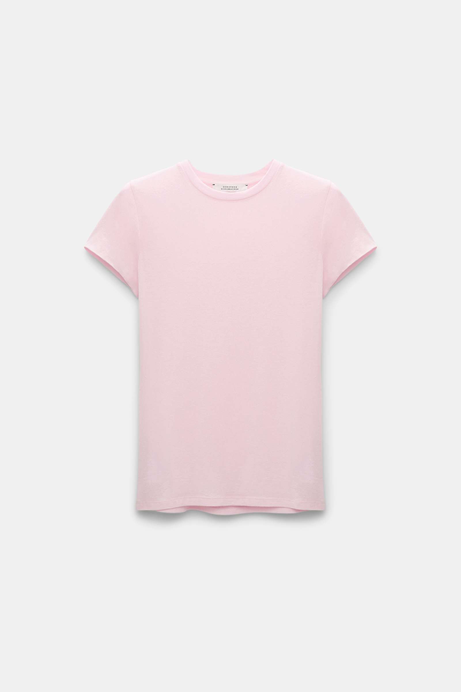 Dorothee Schumacher Extra softes Rundhalsshirt vanilla rose