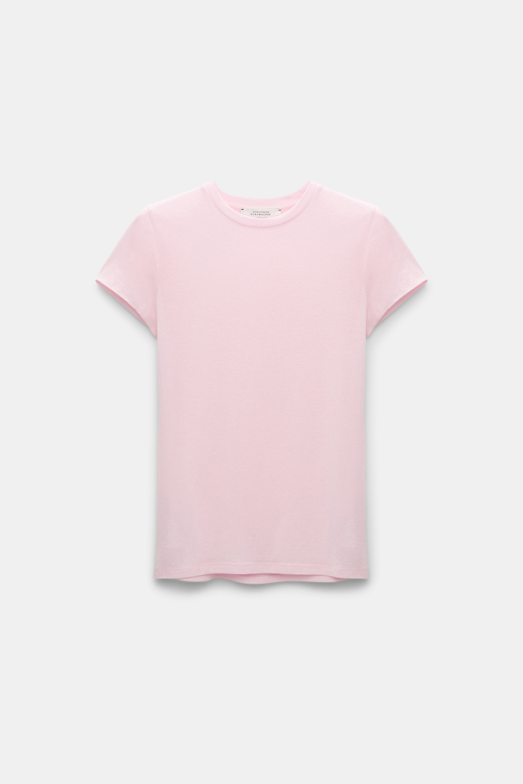 Dorothee Schumacher Extra softes Rundhalsshirt vanilla rose