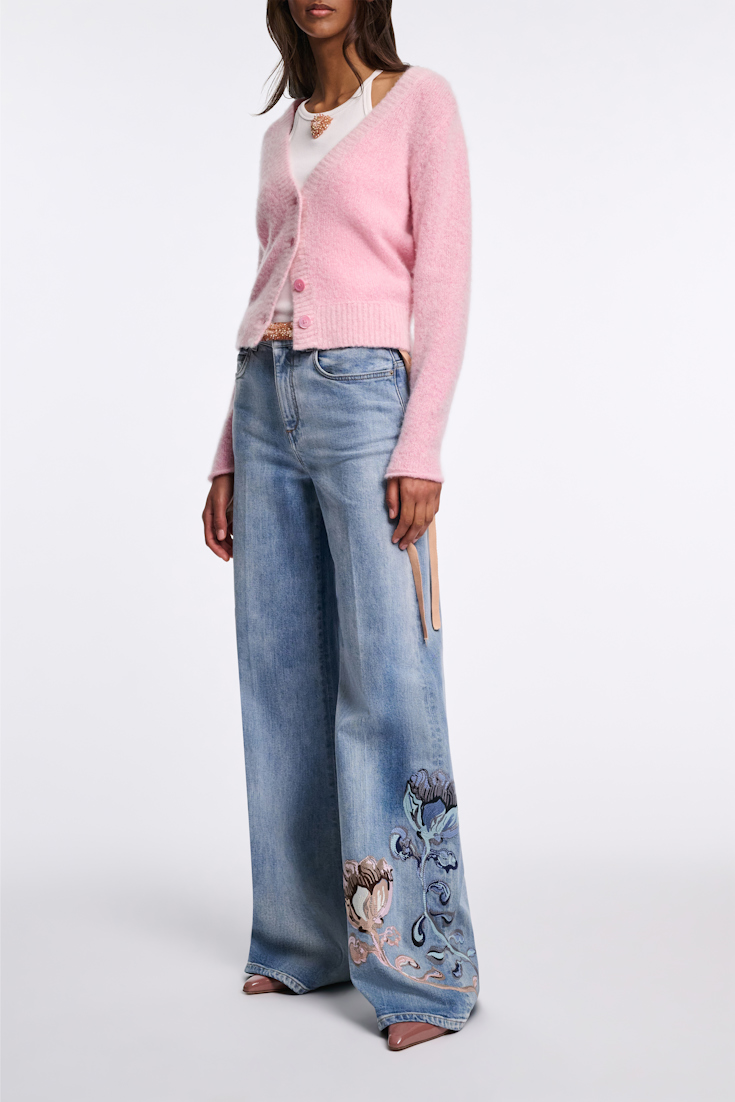 Dorothee Schumacher Tank top with embellished organza detail pure white