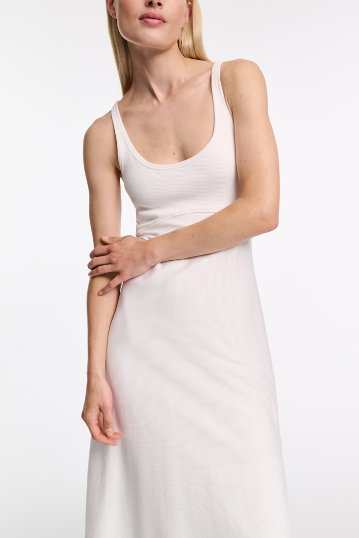 Dorothee Schumacher Fit and flare maxi dress pure white