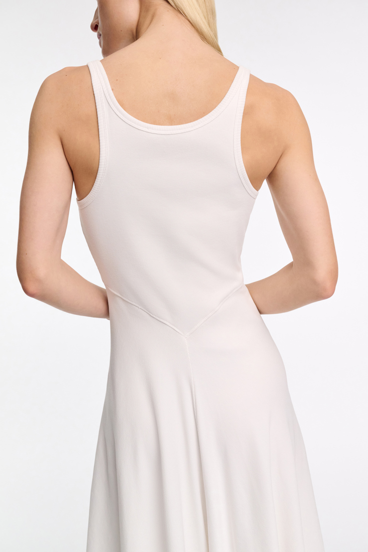 Dorothee Schumacher Fit and flare maxi dress pure white