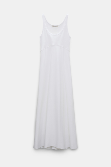 Dorothee Schumacher Fit and flare maxi dress pure white