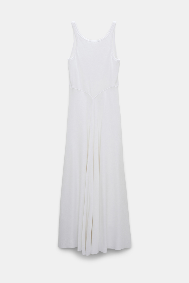 Dorothee Schumacher Fit and flare maxi dress pure white