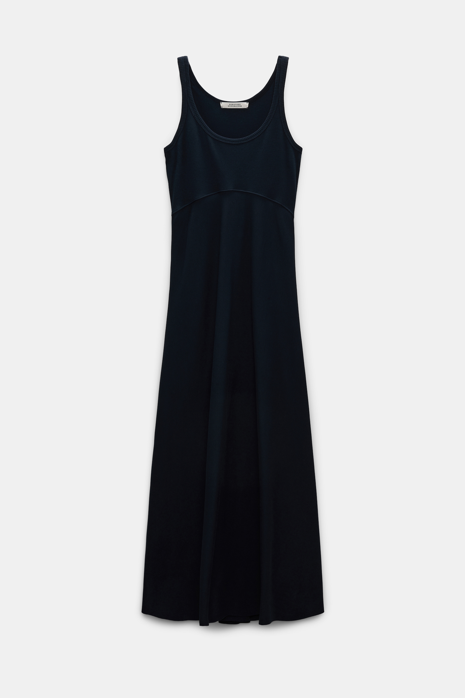Dorothee Schumacher Maxikleid in Ripp-Optik dark navy