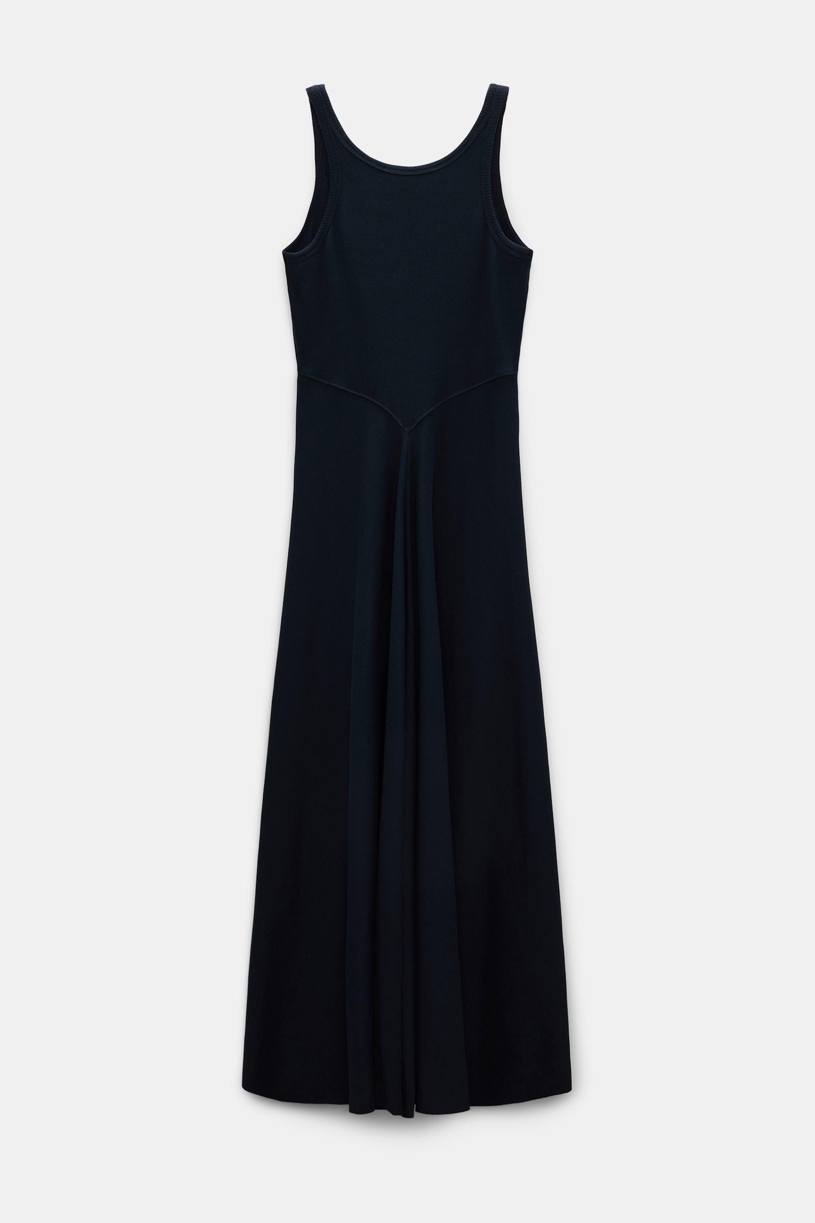 Dorothee Schumacher Maxikleid in Ripp-Optik dark navy