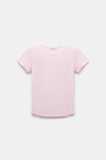 Dorothee Schumacher T-shirt with D-rose embellishment shadow candy