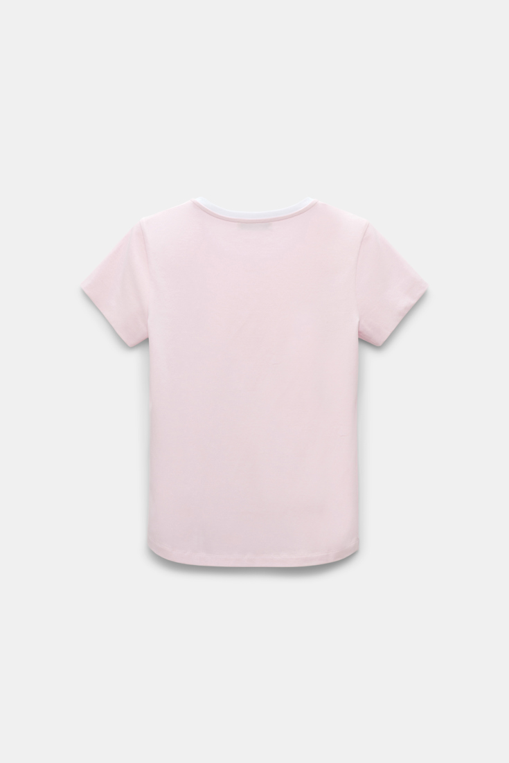 Dorothee Schumacher T-shirt with D-rose embellishment shadow candy